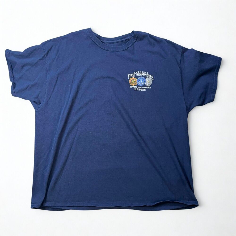 First Responders T Shirt Mens XXL Graphic Fire Police EMS Tee Unbranded